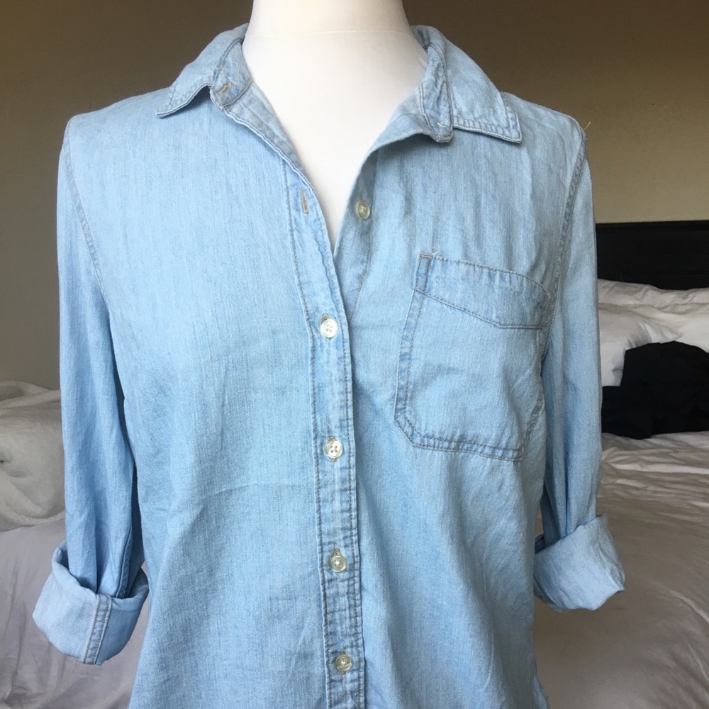 Denim long sleeve shirt